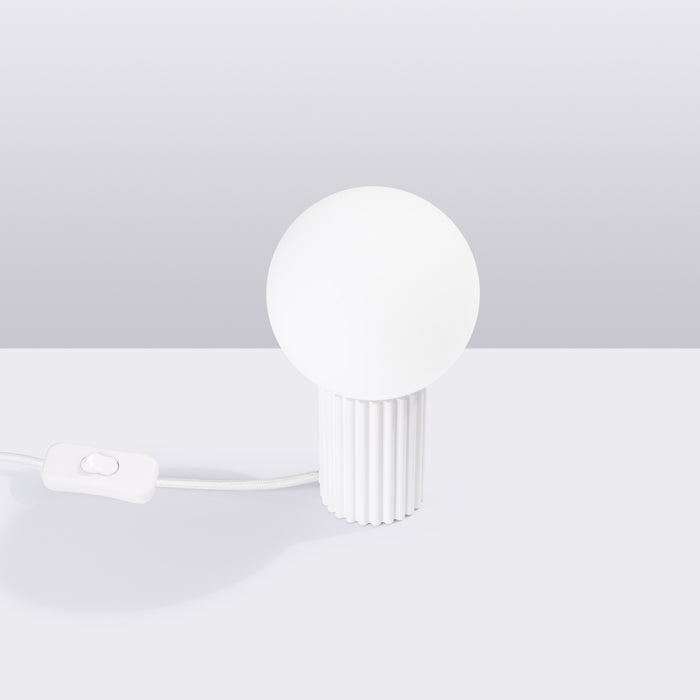 SOLLUX SL.1711 HALO Lámpara De Mesa Blanca