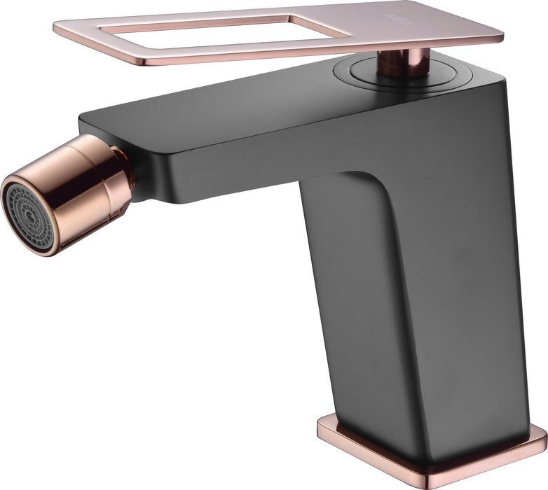 IMEX BDC032-2NOR SUECIA Grifo de Bidé Negro Oro Rosa