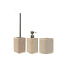 ARCOBAÑ FCATENAS  Lote Escobillero + Dispensador/dosificador Jabón + Vaso Beige Atenas