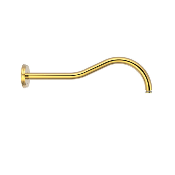 TRES 29933701OR COMPLEMENTOS DE DUCHA Brazo A Pared Color Oro 24K