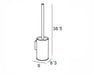 MANILLONS TORRENT 01407012 ECO Escobillero De Pared Inox Cepillado