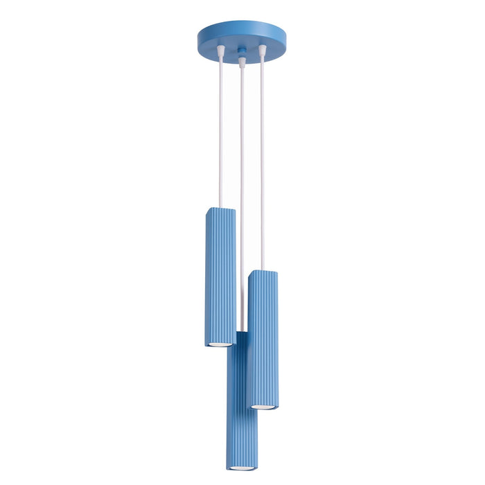 SOLLUX SL.3297 Lámpara Colgante Rayo 3P Azul Celeste