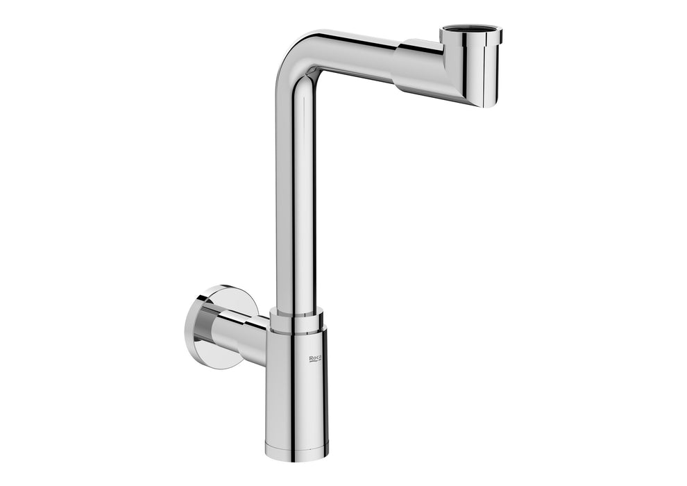 ROCA A506406600 AQUA Salvaespacio Sifón Mural Cilíndrico de 1 1/4" Lavabo Tubo de 245 Mm