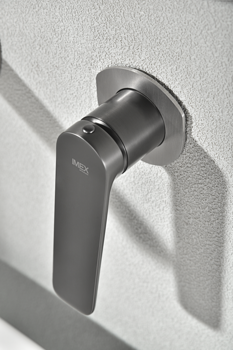 IMEX GLN047/BGM NÁPOLES Monomando Empotrado Lavabo Black Gun Metal