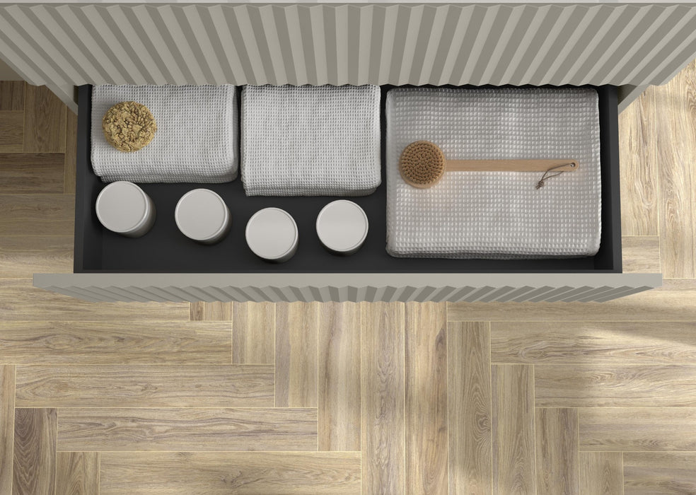 SALGAR 121749 KIRA Mueble+Lavabo TOSCANA 140cm Gris mate