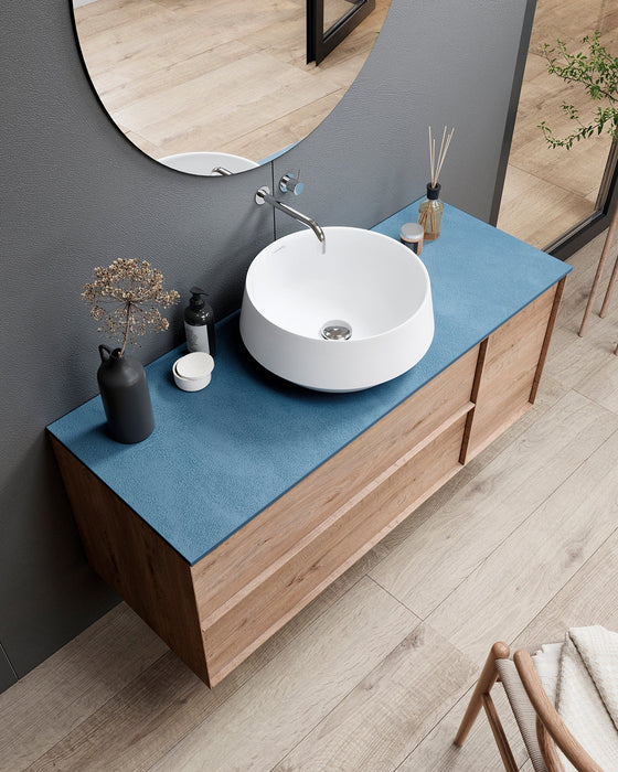 ACQUABELLA 53022960 VENET CIRCLE XL Lavabo Sobre Encimera Blanco Mate
