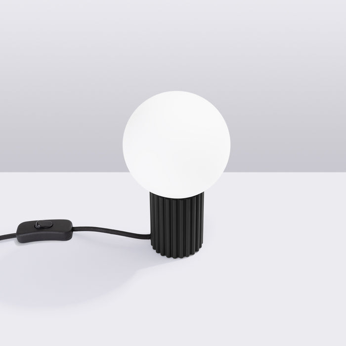 SOLLUX SL.1716 HALO Lámpara De Mesa Negra