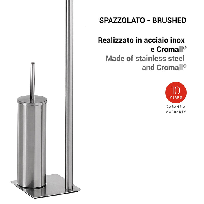 GEDY TR323800000 TRILLY Toallero y Columna De Pie Cepillado