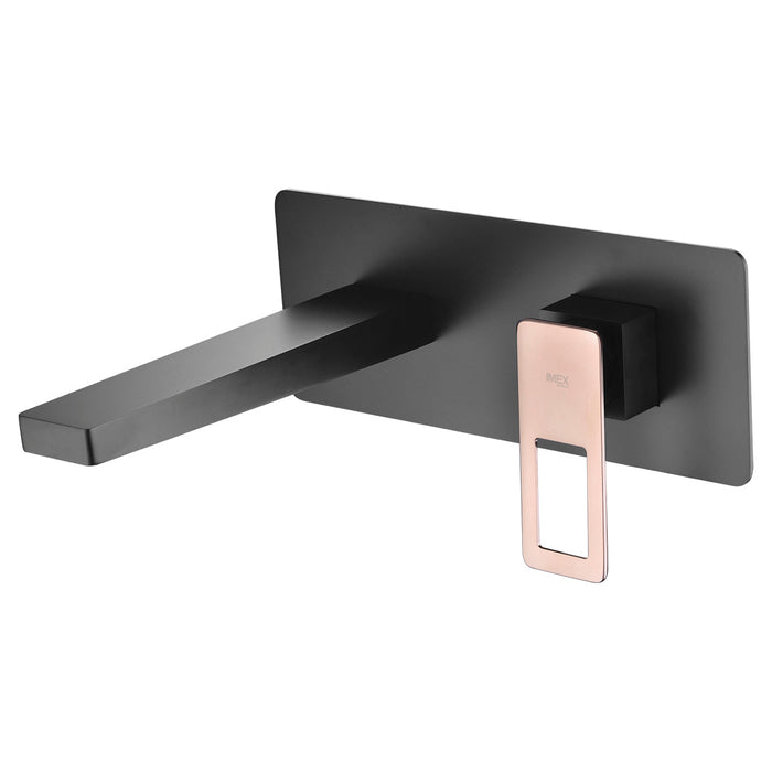 IMEX BDC032-4NOR SUECIA Grifo de Lavabo Empotrado Negro Oro Rosa
