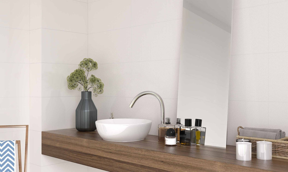 ECOCERAMIC BLANCO BRILLO Azulejo 30x60 Pasta Blanca