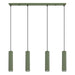 SOLLUX SL.2005 Lámpara Colgante Karbon 4L Verde Oliva