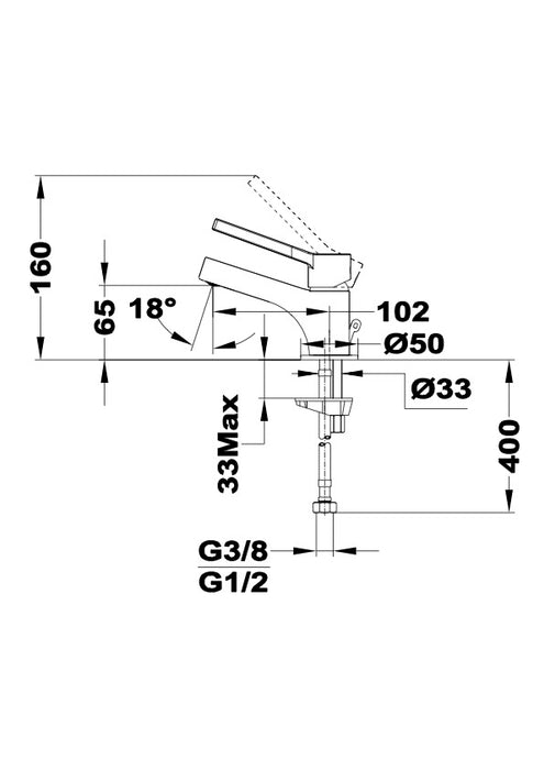 STROHM TEKA 30346020C3 DESSIN Grifo Monomando De Lavabo S