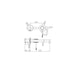 IMEX GLD038/GC LINE Grifo de Lavabo Empotrado Gris Champagne