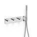 TRES 30735401 B-SYSTEM Grifo Termostático Empotrado de 4 Vías Color Cromo