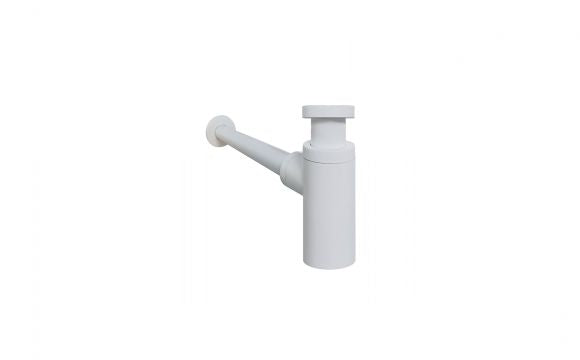 BATHCO 0209BL Sifón Redondo Blanco Mate