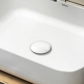 BATHCO 0212BL Válvula Clic Clac 60 mm Blanco Mate