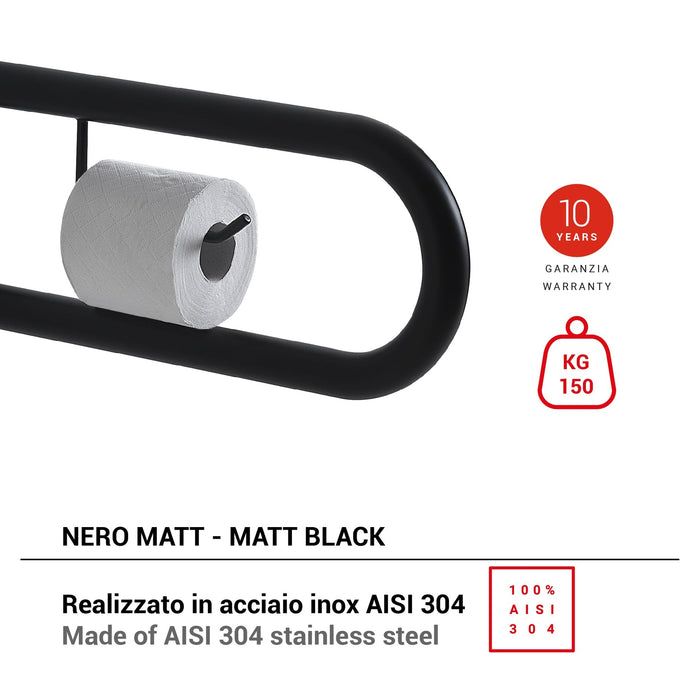 GEDY 56571400000 SNUG Asideros Negro Mate