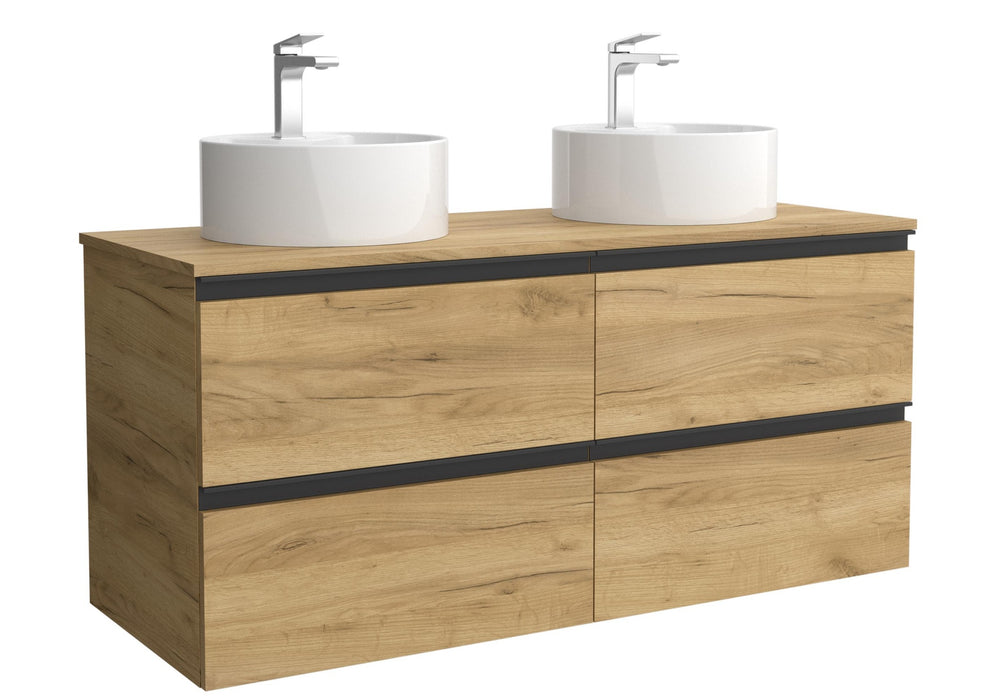 SALGAR 115975 BEQUIA METAL Mueble de Baño 120cm Roble