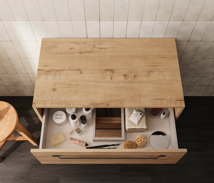 BATHME LENNOX TAP Mueble de Baño sin Lavabo con Encimera Roble Ostippo