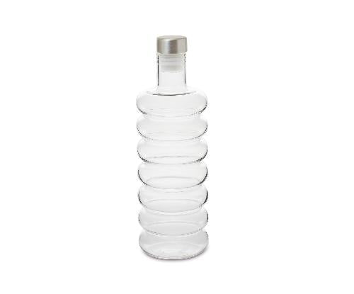 ANDREA HOUSE MS25012 Botella Vidrio/Inox Spiral 1L Ø09