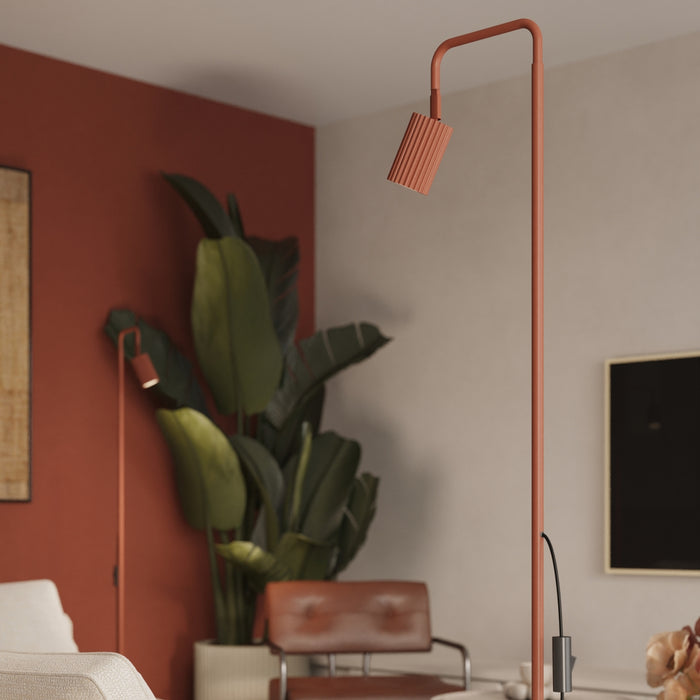 SOLLUX SL.2023 Lámpara de pie KARBON 1 ocre rojo