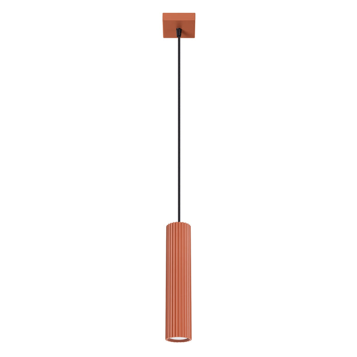 SOLLUX SL.1630 KARBON Lámpara Colgante 1 Rojo Ocre