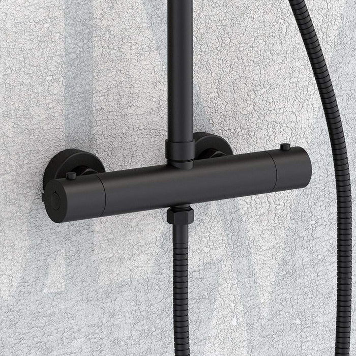 LLAVISAN L129114 Columna Termostática Redonda Black Plus 100-150 Cm