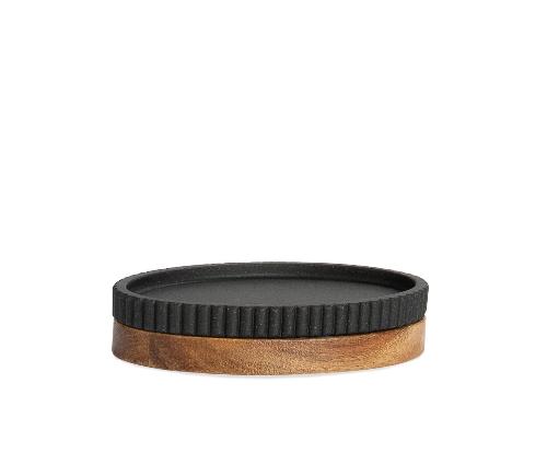 ANDREA HOUSE BA22111 Jabonera Ng Poly/Acacia 14X9,5X3