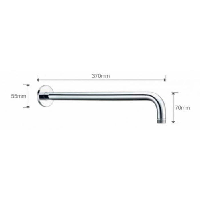 IMEX BPR001 Brazo Pared Para Rociador Cromo