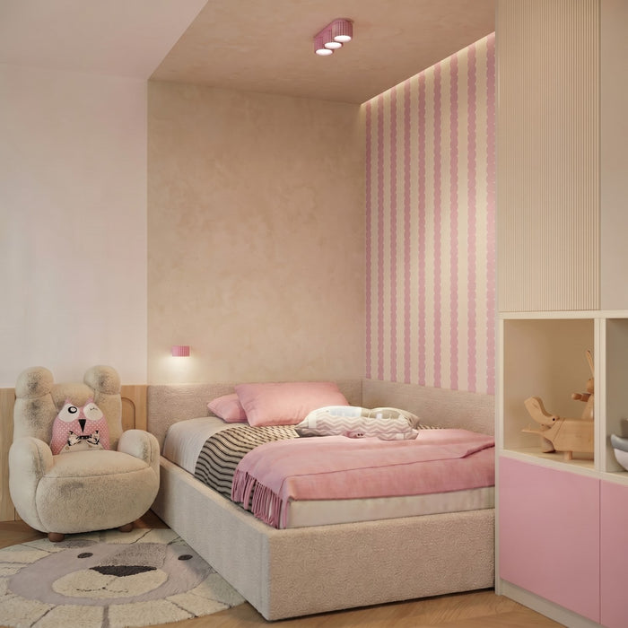 SOLLUX SL.2638 Plafón AURA 3 rosa Gx53