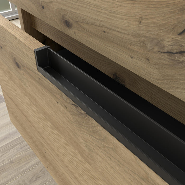 SALGAR 122010 LENI Mueble+Lavabo LISBOA 2 Senos 120cm Roble