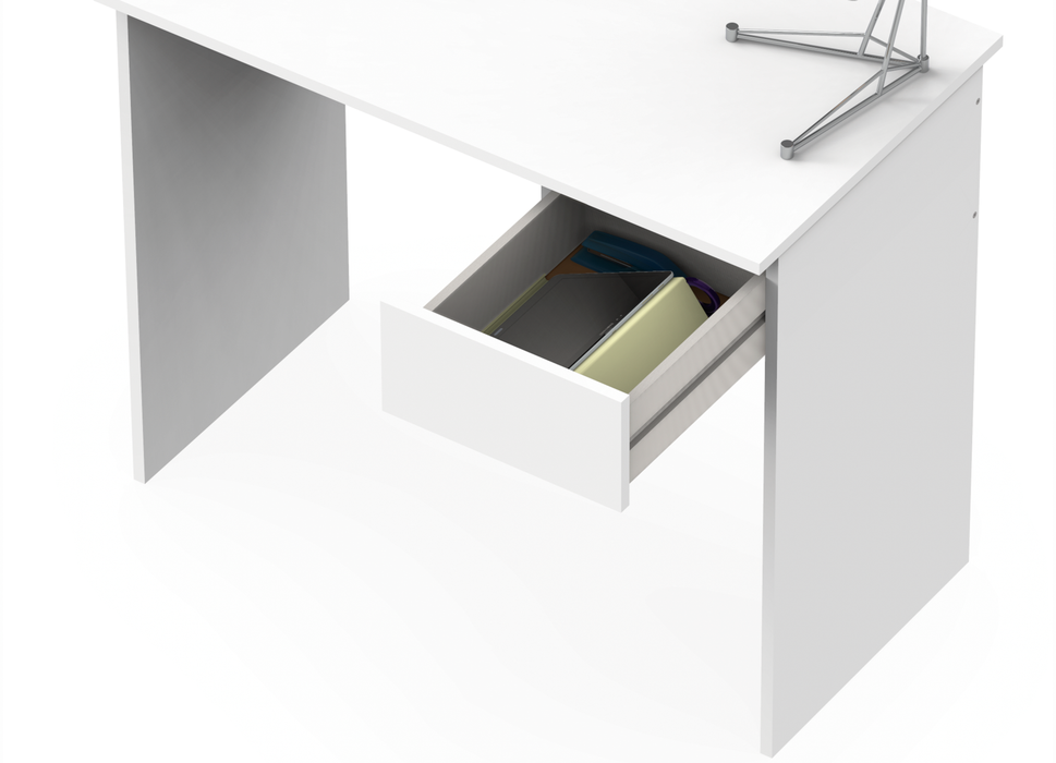 MUEBLES PITARCH Mesa Cajón Blanco