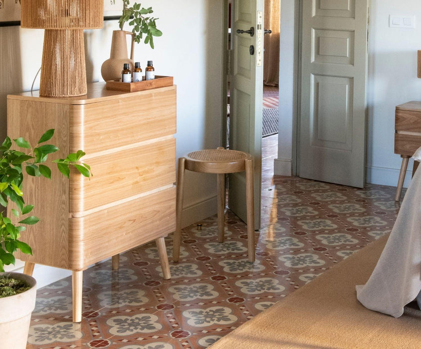 ANDREA HOUSE MU23031 Cómoda Madera Fresno 65x35x82 cm