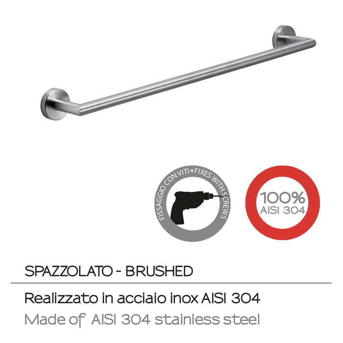 GEDY 50216038000 PROJECT Toallero 60 cm Cepillado