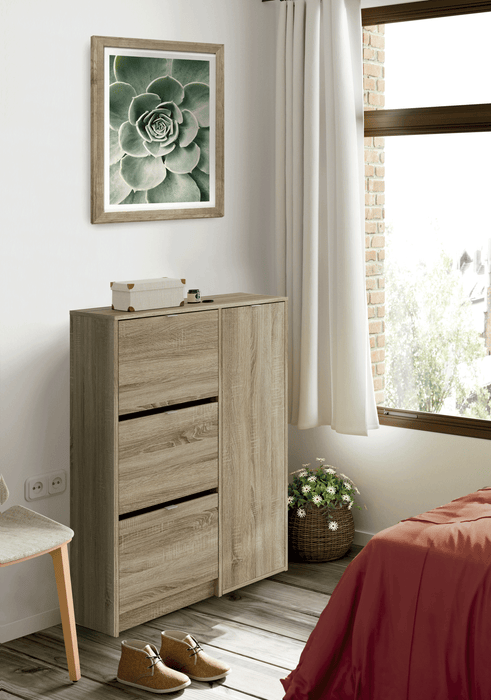 MUEBLES PITARCH Zapatero Botero Trevi Roble Cambrian