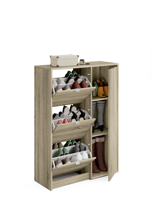 MUEBLES PITARCH Zapatero Botero Trevi Roble Cambrian