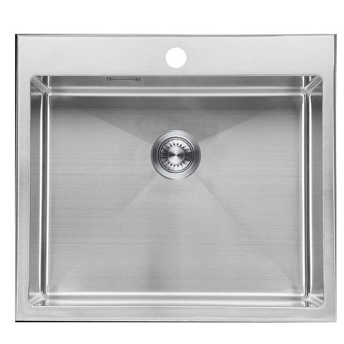 LLAVISAN L509424 SOLAPA Fregadero 50x40 Acero Cepillado