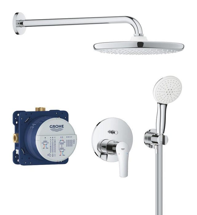 GROHE 25 288 000 EUROSMART Conjunto empotrado con ducha mural Tempesta 250 cromo