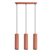 SOLLUX SL.3198 Lámpara Colgante Rayo 3L Ocre Rojo