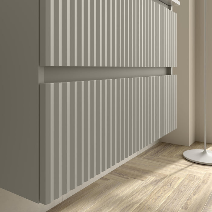 SALGAR 121749 KIRA Mueble+Lavabo TOSCANA 140cm Gris mate