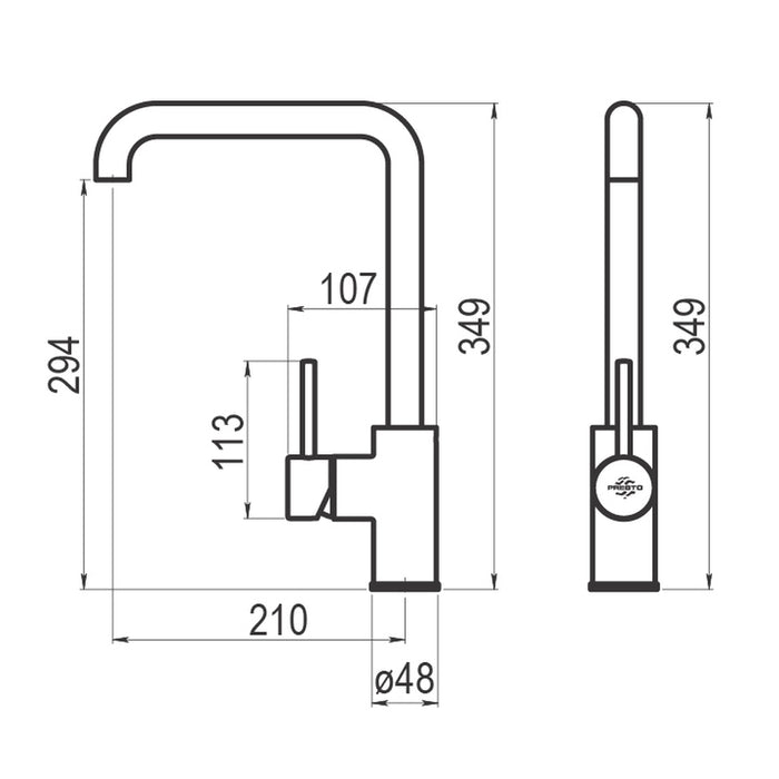 PRESTO 8638641 Theo cocina Cobre envejecido