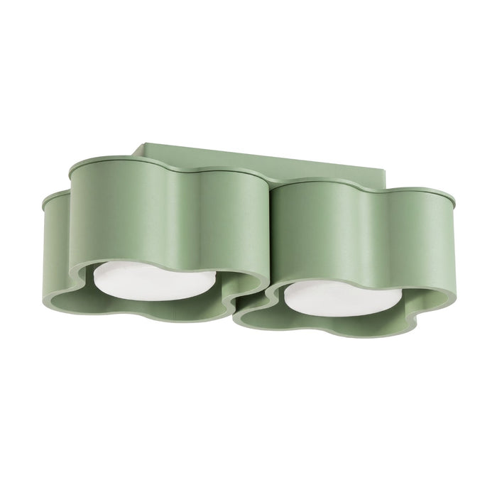 SOLLUX SL.3411 Lámpara De Techo Ovio 2 Verde Salvia Gx53