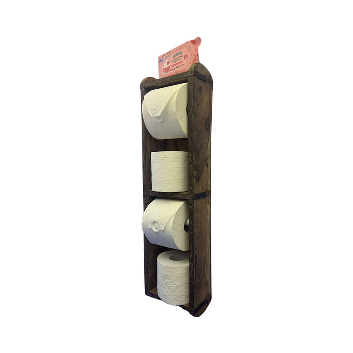 ARCOBAÑ FCPR4M  Portarrollos Rustico Para 4 Rollos Madera