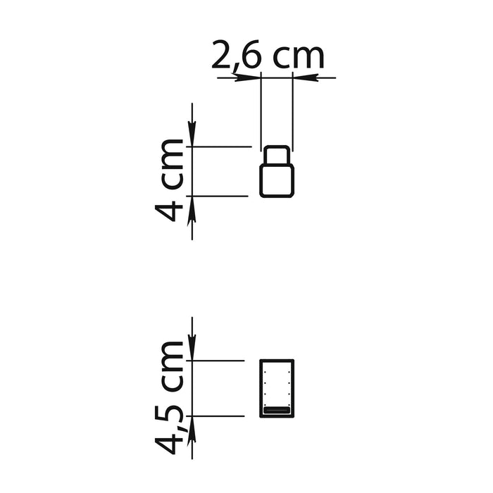 GEDY SG261300000 SPLUGA Percha Cromo