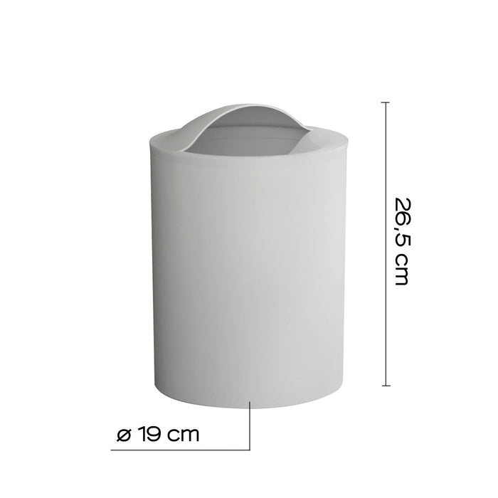 GEDY 12090200900 EYE Papelera 6L Blanco