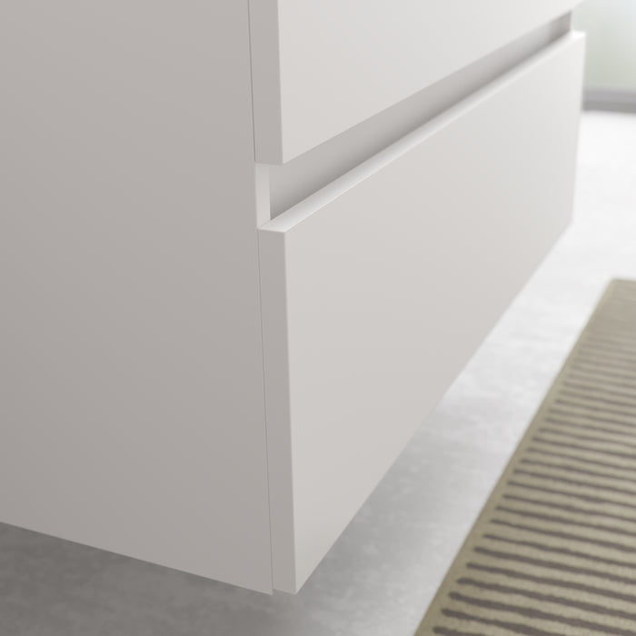 SALGAR BEQUIA METAL Mueble 3C Lavabo Veneto Blanco Mate