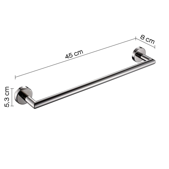 GEDY 50214513000 PROJECT Toallero 45 cm Cromo