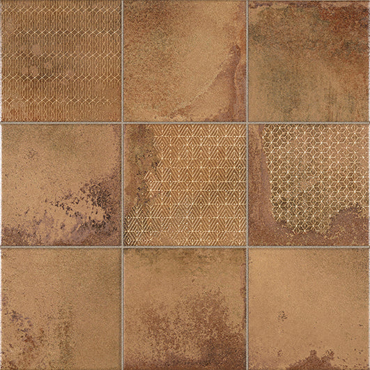 LA PLATERA KUBE CORA COBRE-D 45x45 Porcelánico Esmaltado