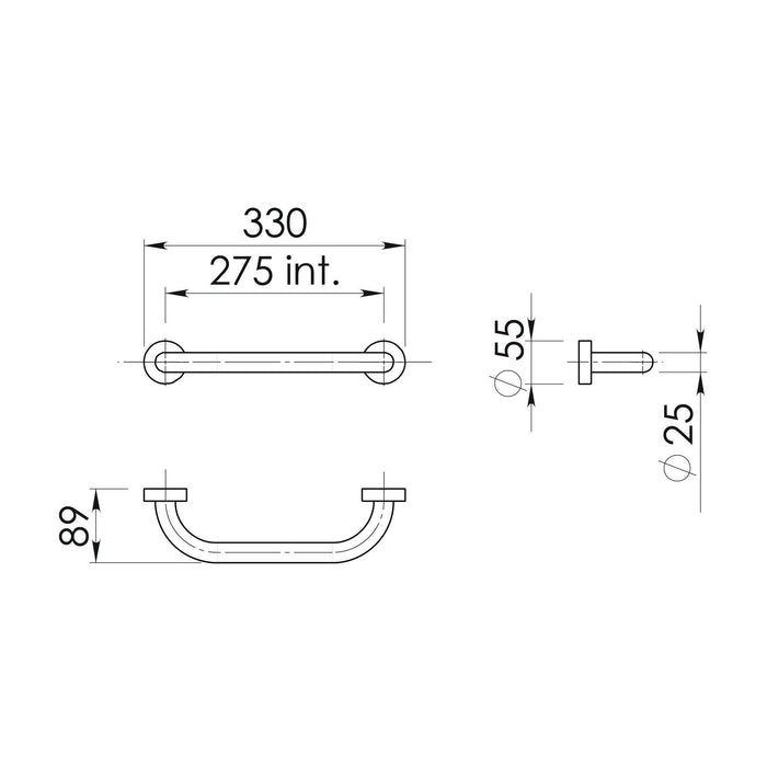 GEDY 11213013000 UP Asidero 30 cm cromo
