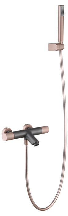 IMEX BTD038-4GC LINE Grifo de Baño/Ducha Termostático Gris Champagne